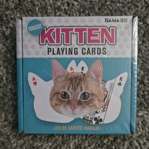 Kitten Playing Cards - Red and Black